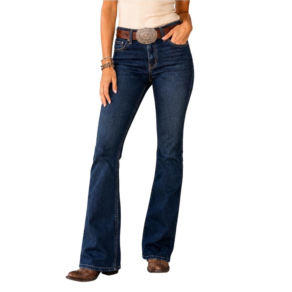 Duluth Trading Co Dark Indigo Bootcut Jeans